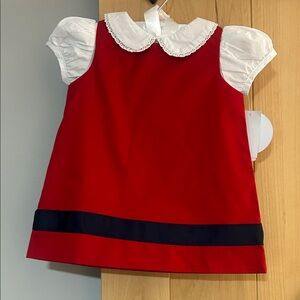 Edgehill Collection, Red Dress with White Collar- NWT